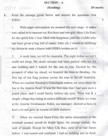 CBSE Class 10 English Communicative Question Paper Solved 2019 Set B